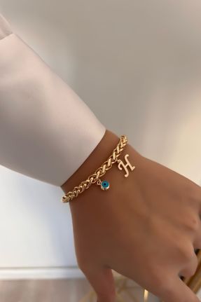 دستبند جواهر طلائی زنانه کد 389097619
