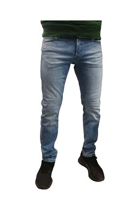 شلوار آبی مردانه پنبه ای Jack & Jones - کد 392940612