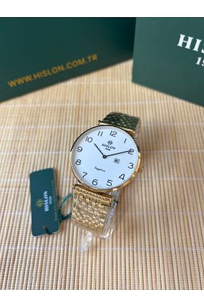 ساعت مچی طلائی مردانه 38 میلی متر Hislon - کد 387136327