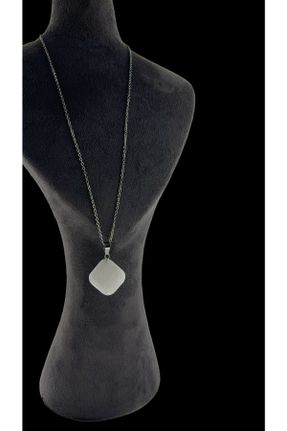 گردنبند جواهر سفید زنانه سنگی کد 389739449
