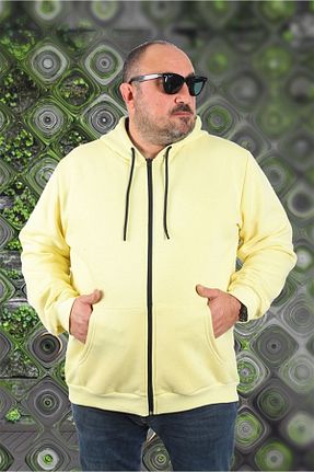 سوئیشرت سایز بزرگ زرد مردانه سایز بزرگ Starbattal - کد 394692244