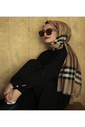 روسری بژ İpek Tivil EKOSELİ - کد 401760974