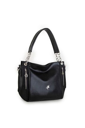 کیف دوشی مشکی زنانه چرم مصنوعی Nas Bag - کد 401945088