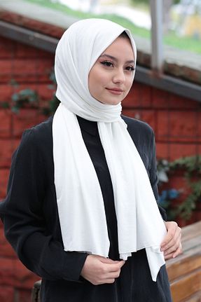 شال سفید زنانه پنبه ای ŞENOL ÇARŞI - کد 402117246