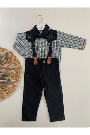 ست بالاتنه و پائین تنه مشکی بچه گانه بافتنی Petite Ponpon Baby - کد 407665370
