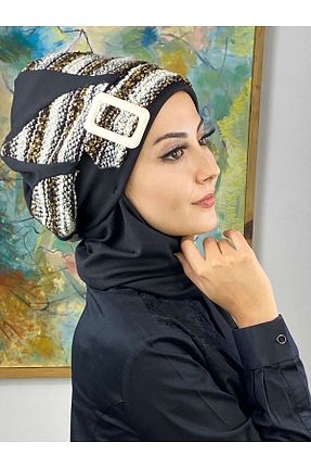 روسری مشکی BUTİKAMBAR - کد 409533792