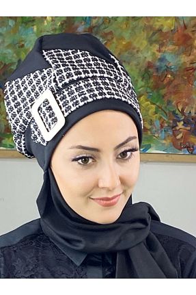 روسری مشکی BUTİKAMBAR - کد 409535534