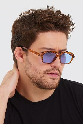عینک آفتابی آبی زنانه UV400 Nilu Moda - کد 409538382