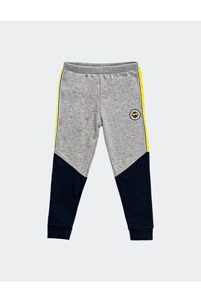 پائین تنه گرمکن اسپرت طوسی بچه گانه پاچه تنگ Fenerbahçe - کد 409895063