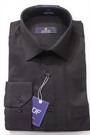 پیراهن مشکی مردانه رگولار Daflin - کد 68694655