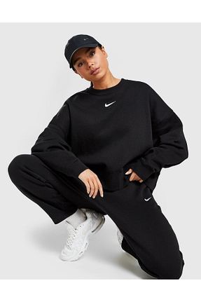 سوئیشرت مشکی زنانه ساده Nike - کد 401824389