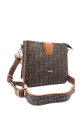 کیف دوشی قهوه ای زنانه چرم مصنوعی Just Polo - کد 402001286