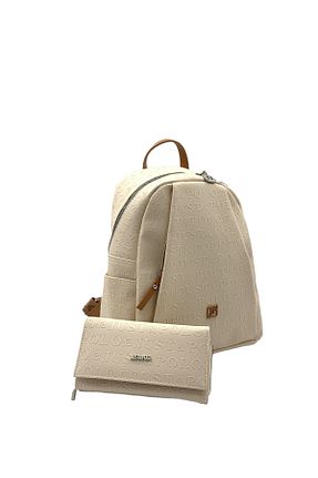 کوله پشتی بژ زنانه سایز متوسط Just Polo - کد 402005440