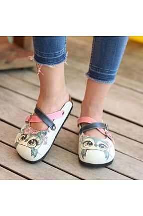 دمپائی بژ زنانه چرم مصنوعی azizsahinshoes - کد 40513772