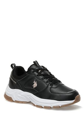 کفش اسنیکر مشکی زنانه بند دار U.S. Polo Assn. - کد 406446700