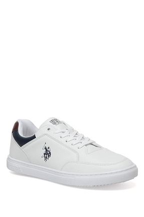 کفش اسنیکر سفید مردانه بند دار U.S. Polo Assn. - کد 409884004