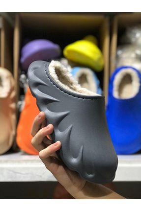 دمپائی خانگی طوسی زنانه پاشنه کوتاه (1 - 4 سانتی متر) gilga - کد 401825333