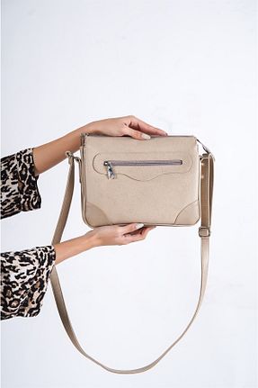 کیف دوشی بژ زنانه چرم مصنوعی Solo Bag - کد 402129349