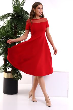 لباس مجلسی قرمز زنانه آستر دار کد 403461399