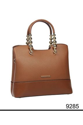 کیف دستی قهوه ای زنانه ابعاد بزرگ Angel Polo - کد 407080242