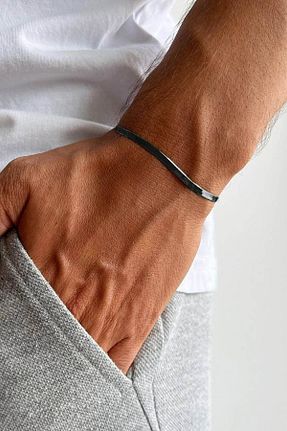 دستبند استیل (فولاد) مشکی زنانه استیل ضد زنگ The Collection - کد 408813305