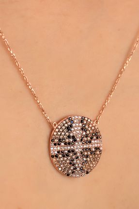 گردنبند نقره صورتی زنانه 925 عیار LINTERNA - کد 409357462