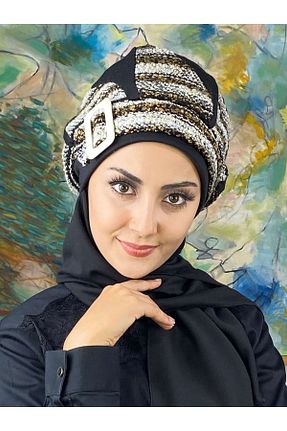روسری مشکی BUTİKAMBAR - کد 409533792