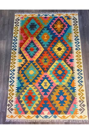 گلیم رنگی پشمی Rugs Modern Halı - کد 409925504