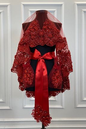عقد و عروسی و حنابندان قرمز ZEYMERADE - کد 410399820