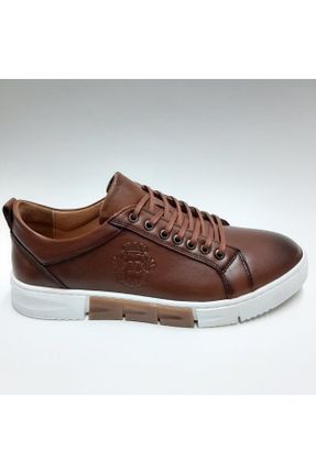 کفش کژوال قهوه ای مردانه چرم طبیعی پاشنه کوتاه ( 4 - 1 cm ) پاشنه ساده کد 410527223