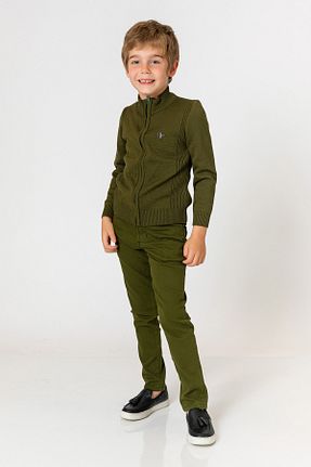 شلوار خاکی بچه گانه پنبه ای incity - کد 410831639