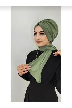 شال سبز زنانه پنبه ای Ayselcehobi - کد 411040034