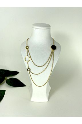 گردنبند استیل ( فولاد ) طلائی زنانه استیل ضد زنگ Je Moon - کد 370072575