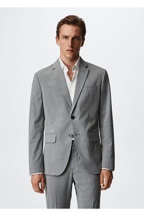 کت طوسی مردانه اسلیم فیت MANGO Man - کد 281006580