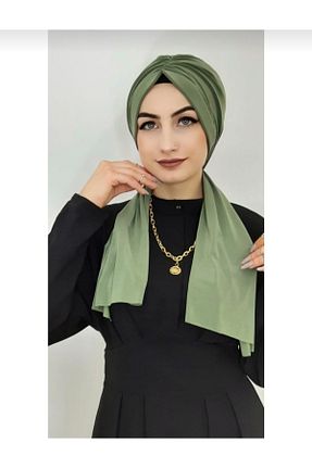 شال سبز زنانه پنبه ای Ayselcehobi - کد 411040034
