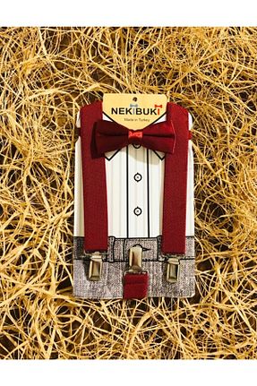 آویز شلوار زرشکی بچه گانه لیکرا NEKİBUKİ - کد 205503284