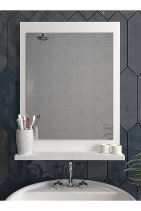 آینه سفید 60 x 45 sezer mobilya dekorasyon - کد 409846493