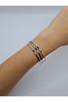 دستبند استیل (فولاد) زنانه استیل (فولاد) sadeshop - کد 382595890