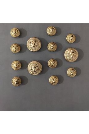 دکمه سر آستین طلائی مردانه روکش طلا UÇARLAR - کد 410694021