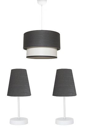 لوستر طوسی پارچه BBY HOME & DESIGN - کد 411006423