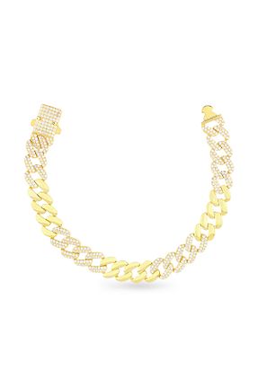 دستبند نقره طلائی زنانه 925 عیار Silveranka - کد 170491271