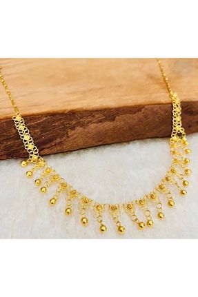 گردنبند نقره طلائی زنانه 925 عیار Beypazarı gümüş - کد 411519076