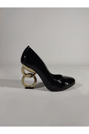 کفش مجلسی مشکی زنانه چرم لاکی پاشنه بلند ( +10 cm) پاشنه نازک کد 411788608