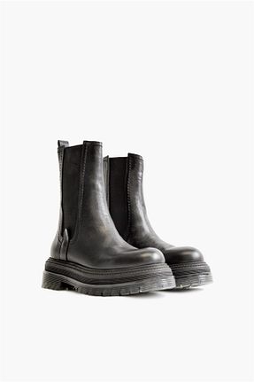 بوت / نیم بوت مشکی زنانه جیر Shoes & More - کد 412342690