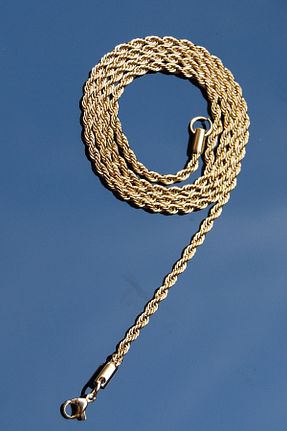 گردنبند استیل ( فولاد ) طلائی زنانه استیل (فولاد) Rua Jewelry - کد 402005542