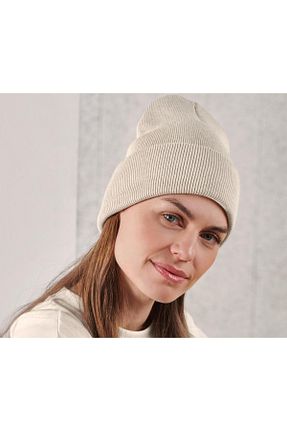 کلاه پشمی بژ زنانه پنبه ای Tchibo - کد 412765824