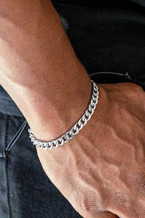 دستبند استیل (فولاد) مردانه استیل ضد زنگ UBUH SHOP - کد 418745233