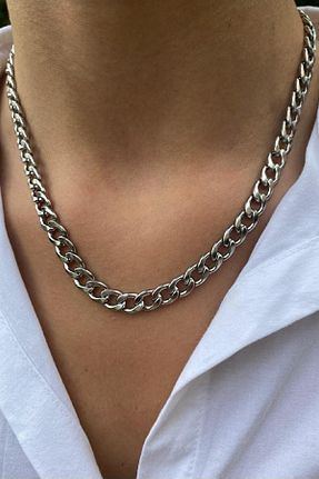 گردنبند استیل ( فولاد ) زنانه استیل ضد زنگ UBUH SHOP - کد 418759080