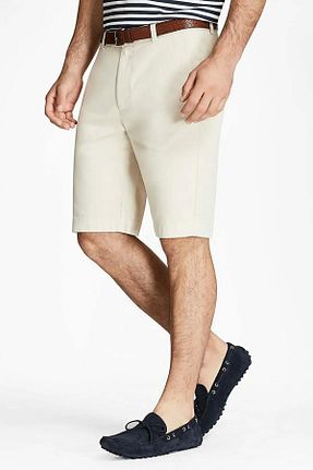شلوارک و برمودا بژ مردانه %100 پنبه BROOKS BROTHERS - کد 6613702