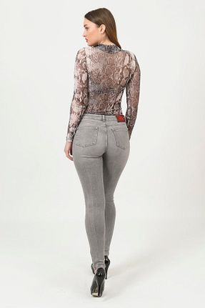 شلوار جین طوسی زنانه رگولار DeepStar - کد 50310359